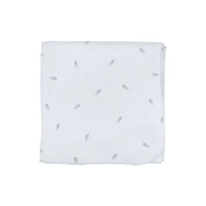 Couverture bébé épis bleu