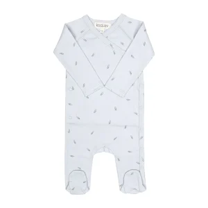 Pyjama cache-coeur épi bleu ciel