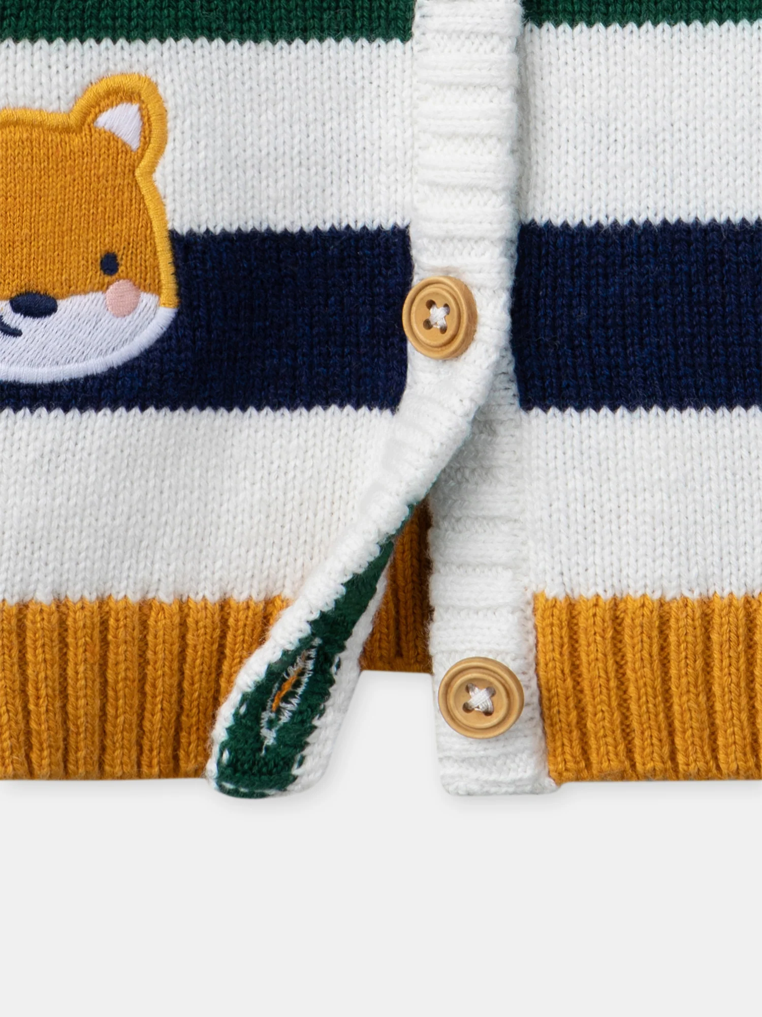 Gilet rayé patchs animaux – Image 7