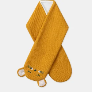 Echarpe visage brodé