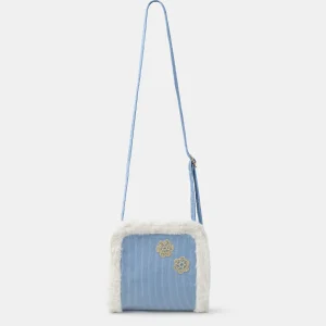 Sac bandoulière en velours côtelé