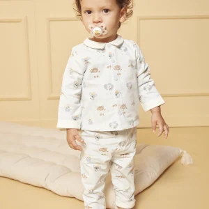 Pyjama imprimé en molleton gratté