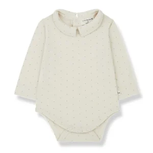 Body à pois avec col « Marisa »