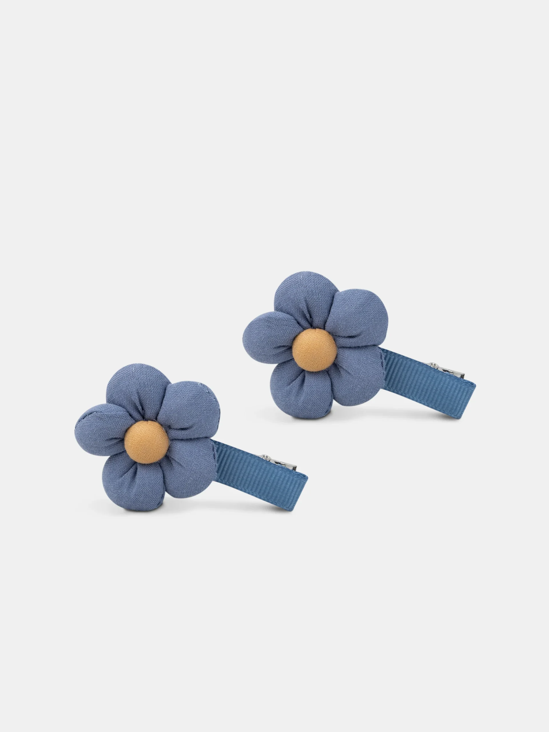2 barrettes à fleurs bleue Fille – Image 5