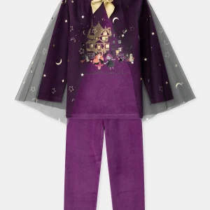 Pyjama violet + cape Fille