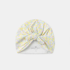 Bonnet imprimé feuillages Naissance Fille