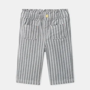 Pantalon à rayures grises Bébé Fille
