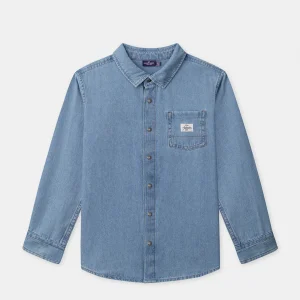 Chemise denim bleu clair Garçon