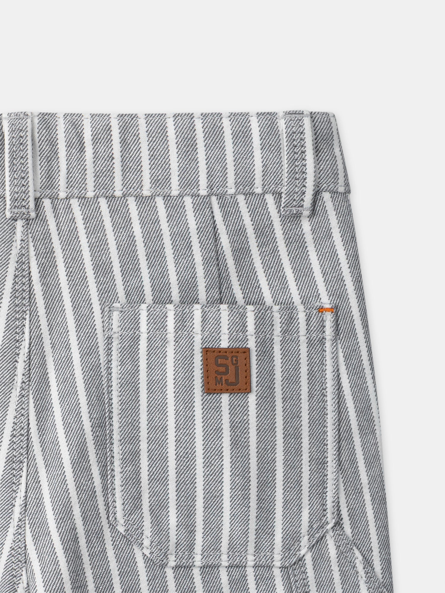 Pantalon à rayures grises Garçon – Image 3