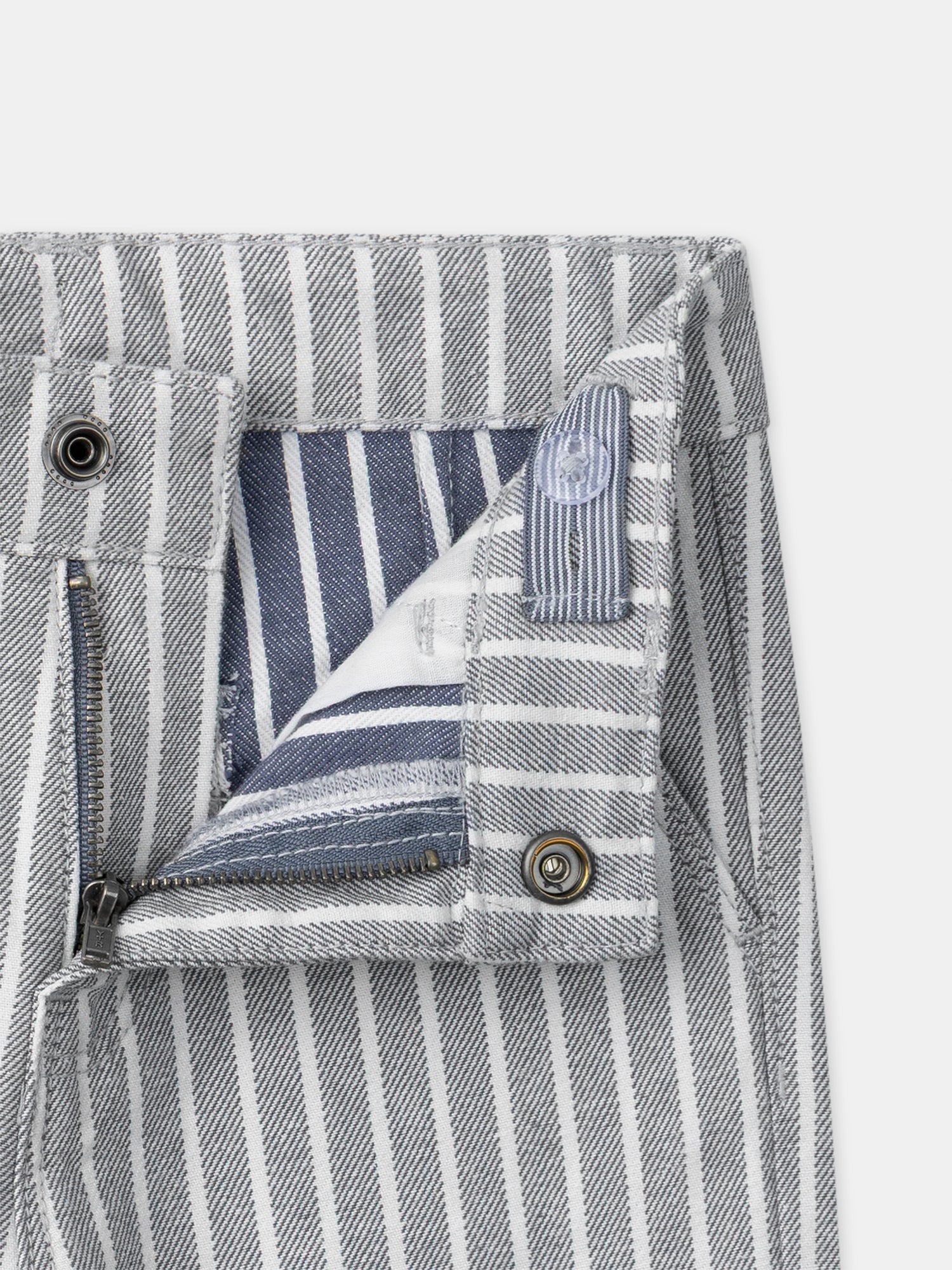 Pantalon à rayures grises Garçon – Image 4