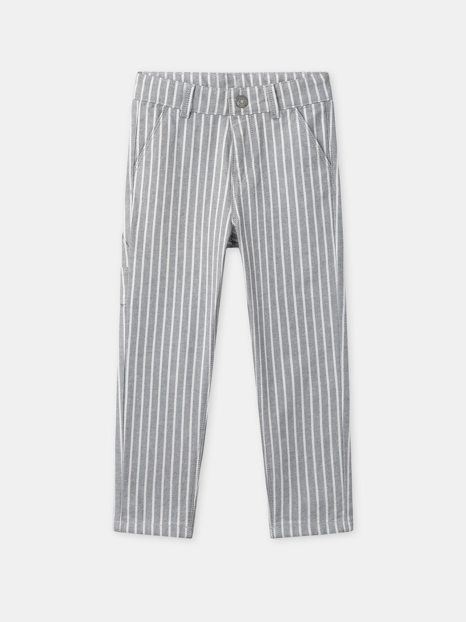Pantalon à rayures grises Garçon
