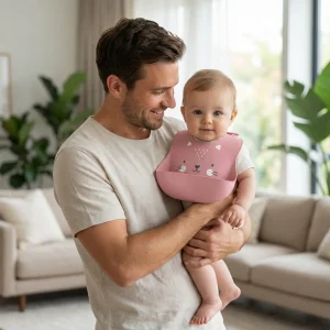 Bavoir imperméable bébé |  la solution repas sans taches