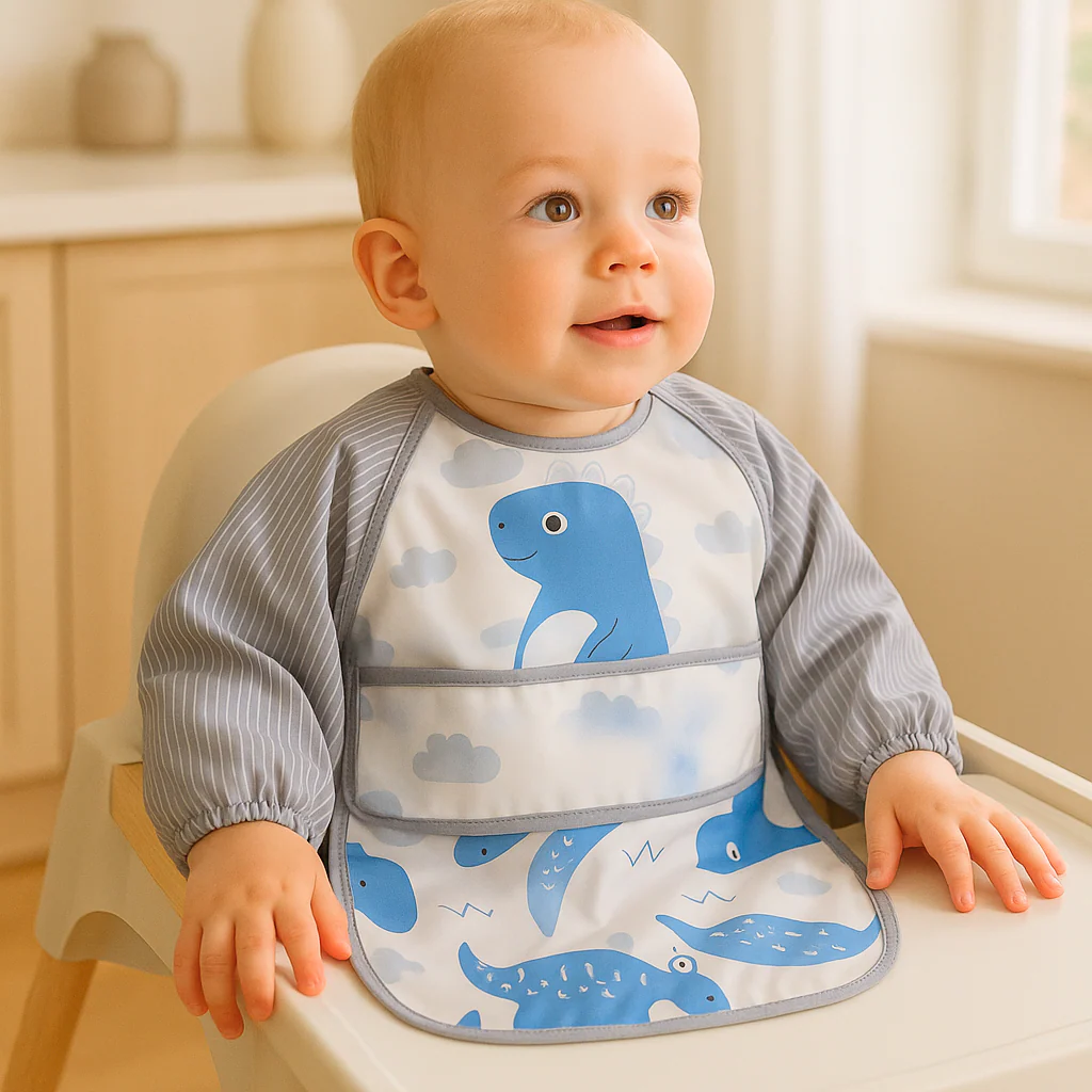 Bavoir manche longue imperméable | Benoit ProtectBaby – Image 6