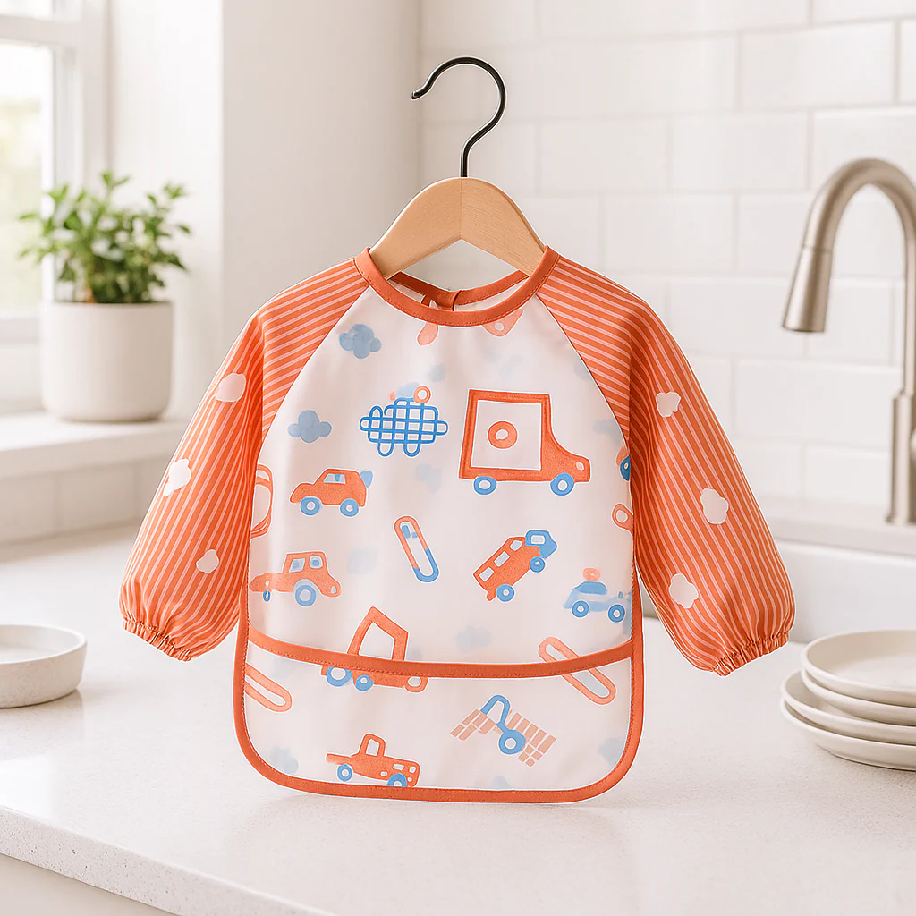 Bavoir manche longue imperméable | Benoit ProtectBaby – Image 4