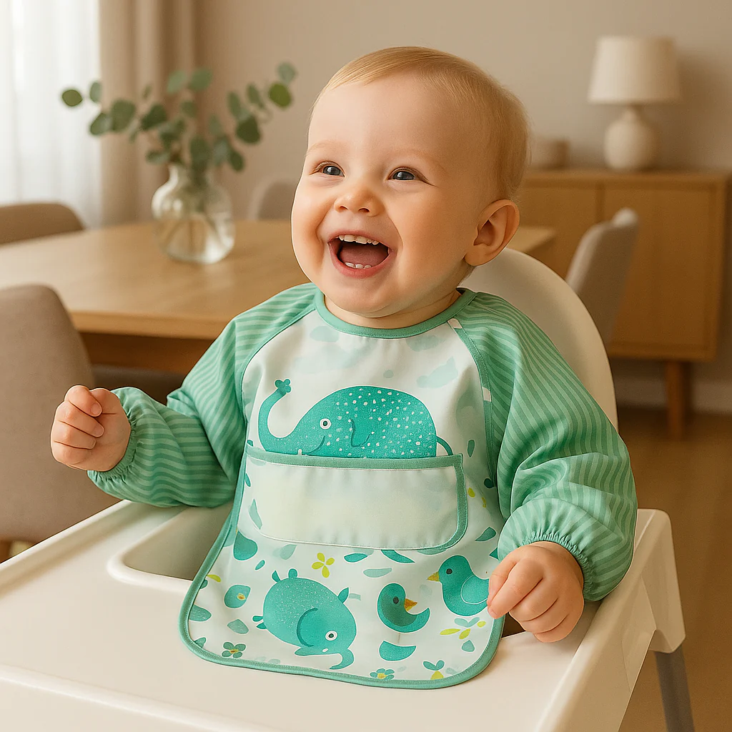 Bavoir manche longue imperméable | Benoit ProtectBaby