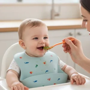 Bavoir silicone | Ultra-pratique lavable