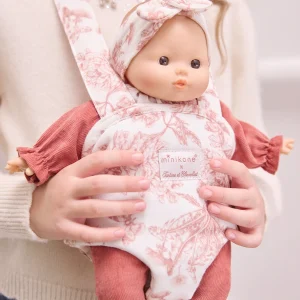 Porte Poupon - Minikane x Tartine et Chocolat Toile de Jouy rose