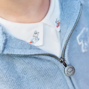 Body - Ecru broderie petit robot