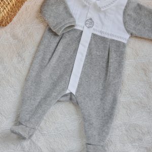 Pyjama - Gris chiné plis religieux