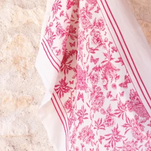 Paréo - Rose en coton