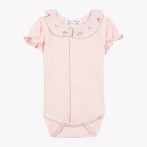 Body - Rose col volanté broderie