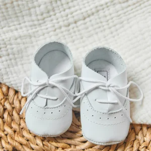 Chaussons - Blanc lacets