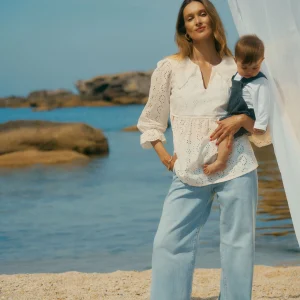 Pantalon de maternité Kelly Light blue