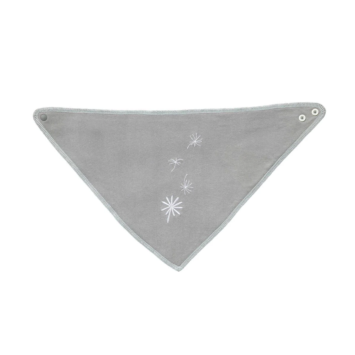 2 bavoir bandana Jeune Pousse Bio - Bavoirs naissance à pressions 42x23 cm – Image 3