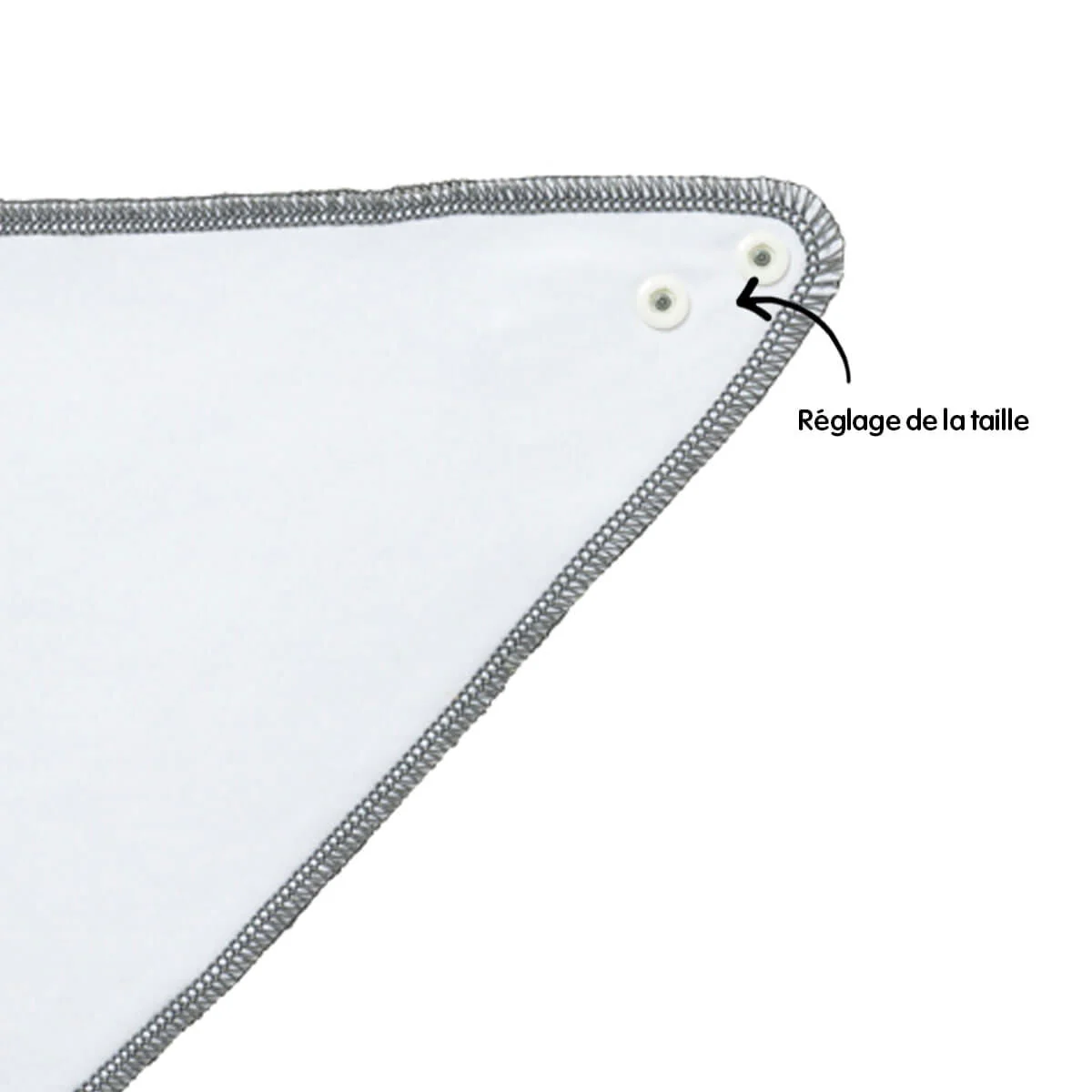 2 bavoir bandana Jeune Pousse Bio - Bavoirs naissance à pressions 42x23 cm – Image 4