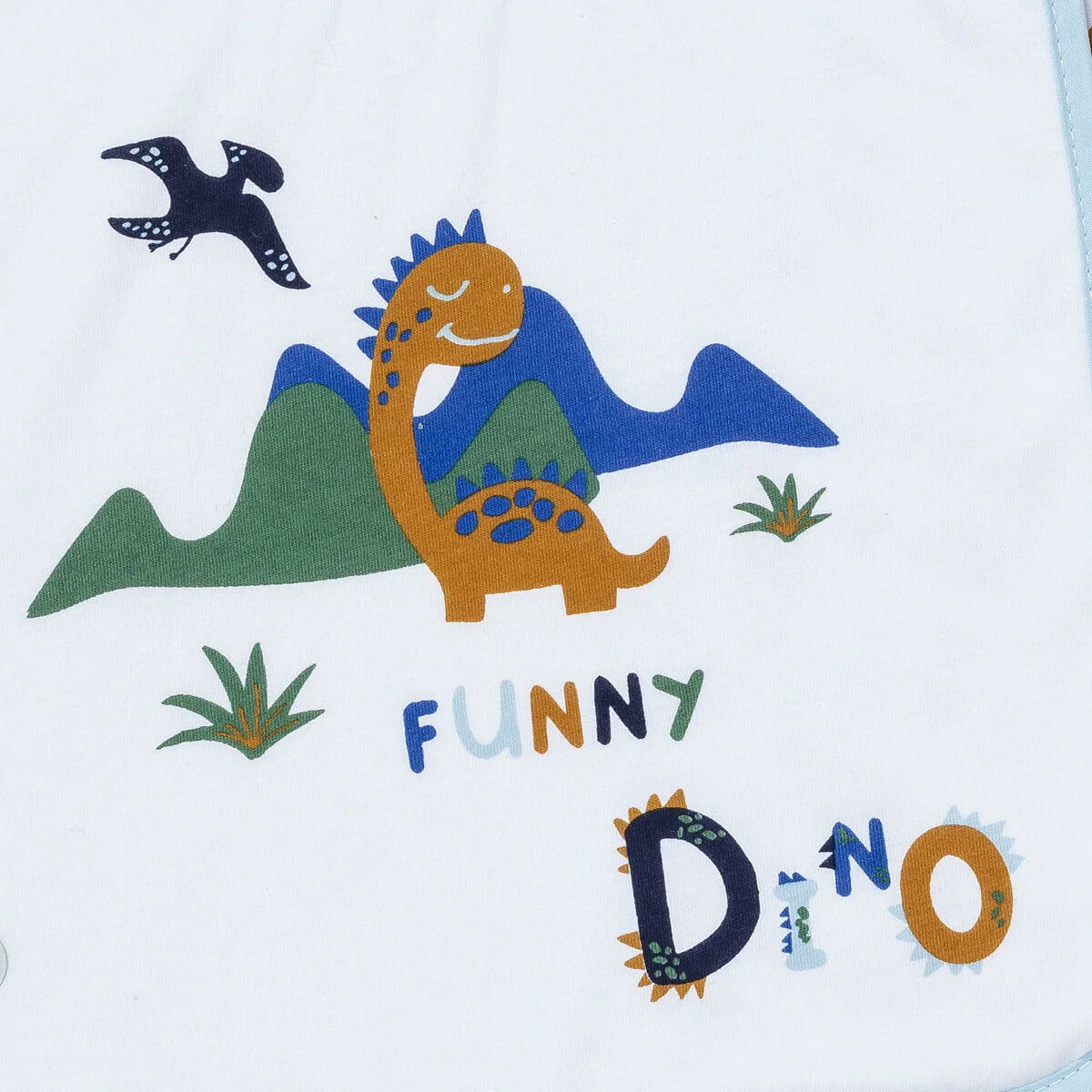 2 bavoirs élastiques 6 mois Funny Dino - Bavoirs bébé 38x25 cm – Image 3