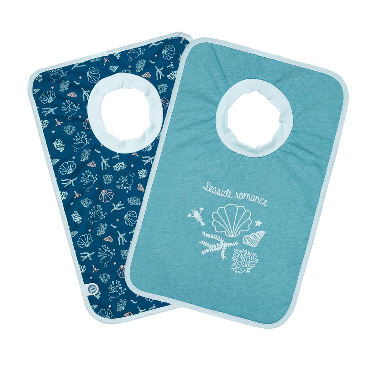 2 bavoirs élastiques 6 mois Seaside Romance - Bavoirs bébé 38x25 cm – Image 3