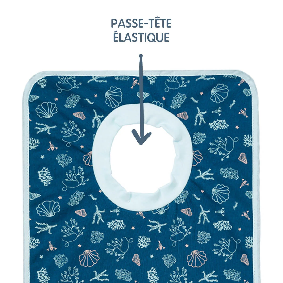 2 bavoirs élastiques 6 mois Seaside Romance - Bavoirs bébé 38x25 cm – Image 4