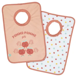 Lot de 2 bavoirs passe-tête 6 mois - Smoothie