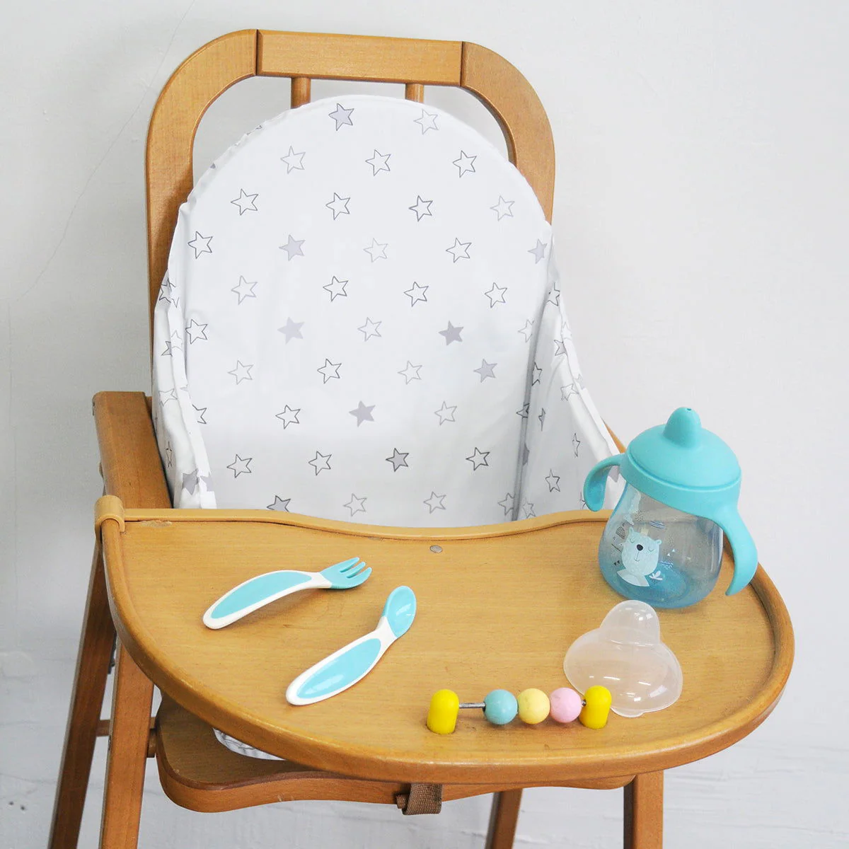 2 couverts bébé Bleu ergonomiques - Cuillère bébé et Fourchette bébé 4 mois – Image 6