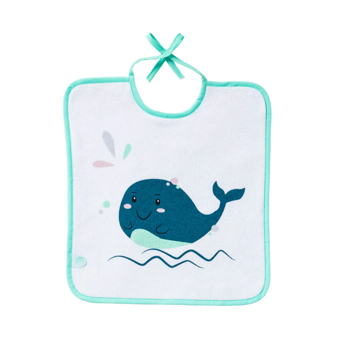 3 bavoirs bébé 6 mois Marin Bio - Bavoir à lacets 28x32 cm – Image 2