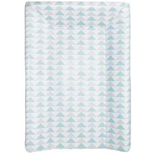 Matelas à langer bébé Luxe Géométrique bleu - Matelas à langer pour bébé 50x70 cm