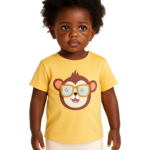 T-shirt Bébé "Singe Lunettes"
