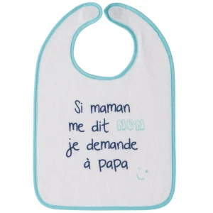 Bavoir aimanté Maman/Papa - 6 mois
