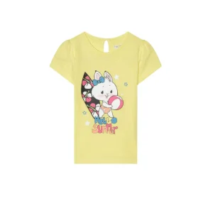 T-shirt Bébé Fille en Coton "Hello Summer"