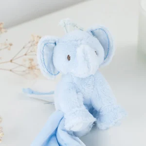 Ferdinand l'éléphant - Doudou bleu ciel