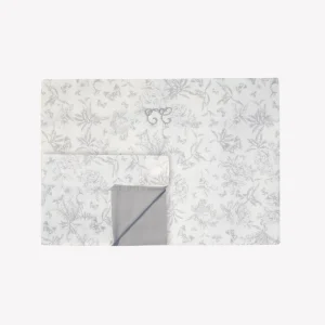 Housse de couette - Imprimé inspiration toile de jouy gris