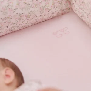 Drap housse - Rose pâle jardin hivernal