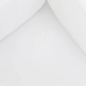 Drap housse - Monogramme blanc