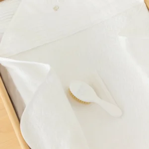 Cape de bain - Monogramme blanc