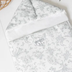 Nid d'ange - Imprimé inspiration toile de jouy gris