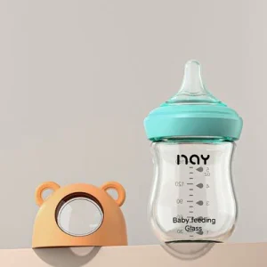 Lot biberon en verre incassable | GlassBear™ - Nature & confort