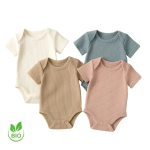 Body Bébé 100% Coton Bio – Tailles 3 à 18 Mois | Dakar