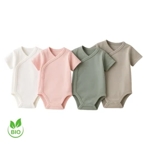 Body Bébé Croisé 100 % Coton Bio – Confort et Douceur | NounaBaby Dakar