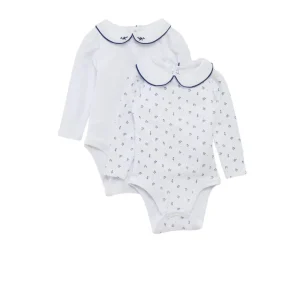 Lot de 2 Body Bébé Kiabi à Col Claudine - Coton Bio