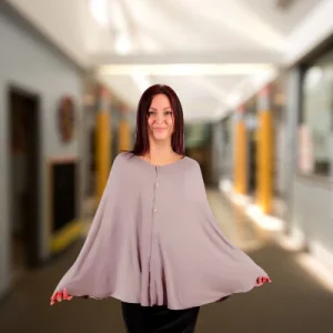 🍼 Lait&Luxe™ – Poncho Allaitement Élégant et Discret